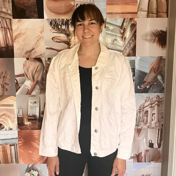 White Floral Sheer Jacket - Picture 2 of 2